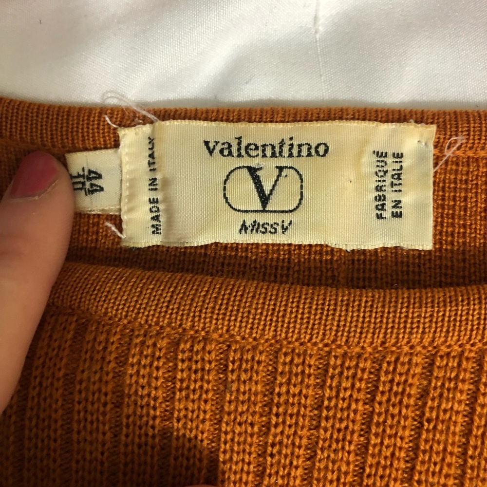 Valentino Vintage Sweater Button Caramel - Picture 3 of 8